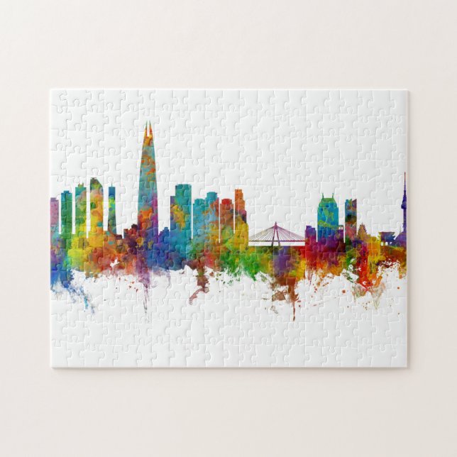 Seoul Skyline South Korea Jigsaw Puzzle (Horizontal)