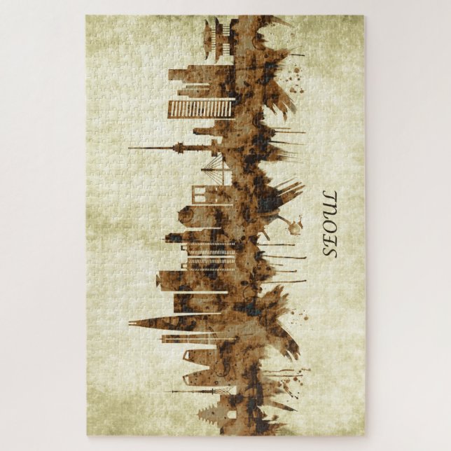 Seoul South Korea Cityscape Jigsaw Puzzle (Vertical)