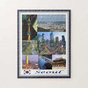 Seoul - South Korea - Mosaic - Jigsaw Puzzle