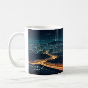 Seoul South Korea Night view Coffee Mug