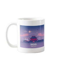 Seoul South Korea Pastel Travel Design