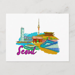 Seoul - South Korea.png Postcard