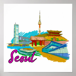 Seoul - South Korea.png Poster