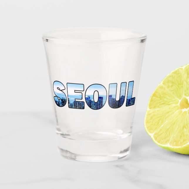 Seoul South Korea Shot Glass (Front)