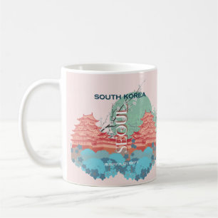 Seoul South Korea Travel Art Coffee Mug