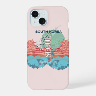 Seoul South Korea Travel Art iPhone 15 Case