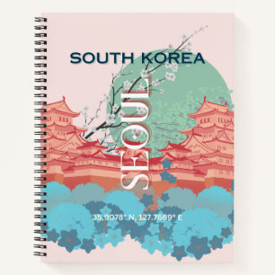 Seoul South Korea Travel Art Notebook