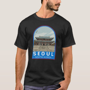 Seoul South Korea Travel Art Vintage T-Shirt
