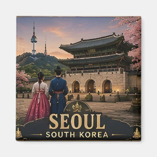 🏙️ Seoul South Korea Vacation Memory For Travelle Magnet