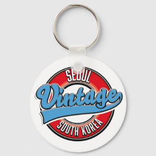 Seoul South Korea vintage logo Key Ring