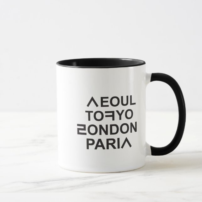 SEOUL TOKYO LONDON PARIS MUG (Right)