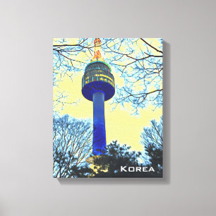 Seoul Tower Korea travel photography Canvas Print