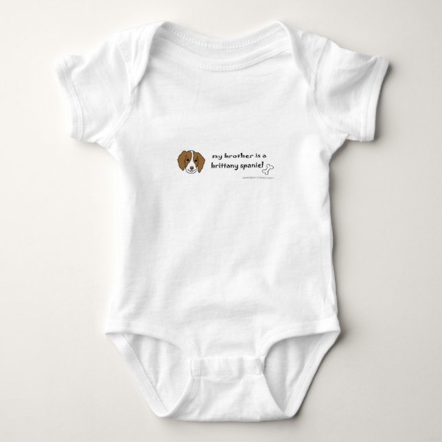 sep4 brittany spaniel baby bodysuit (Front)