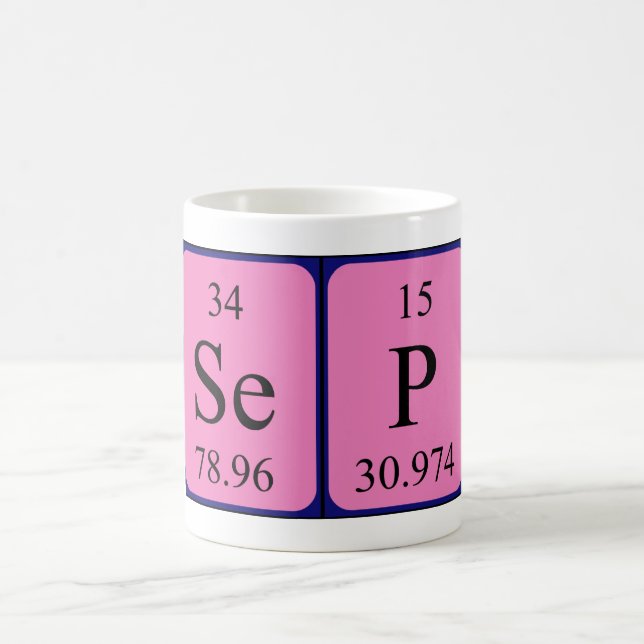 Sep periodic table name mug (Center)