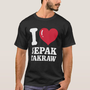 Sepak Takraw Player Sport Foot Volleyball Footvoll T-Shirt