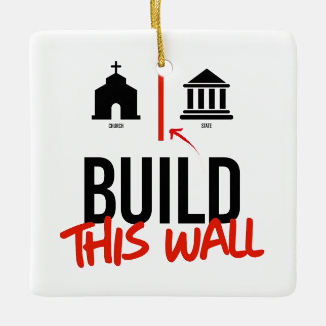 Separate Church and State Ceramic Ornament (Front)