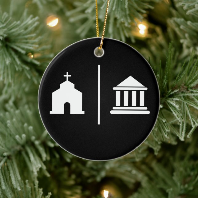 Separate Church and State Ceramic Tree Decoration (Tree)