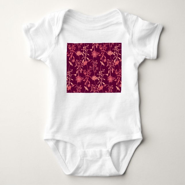 Separate Elements: Floral Vintage Baby Bodysuit (Front)