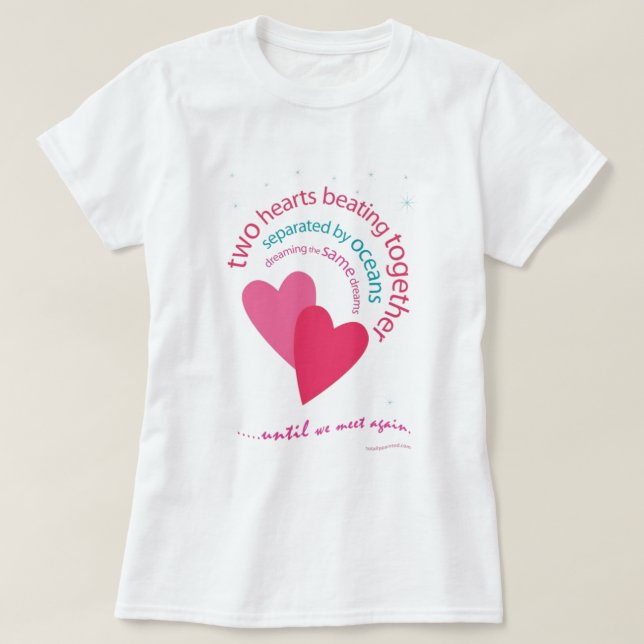 Separated by oceans T-Shirt (Design Front)