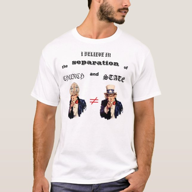 Separation of Church and State T-Shirt (Front)