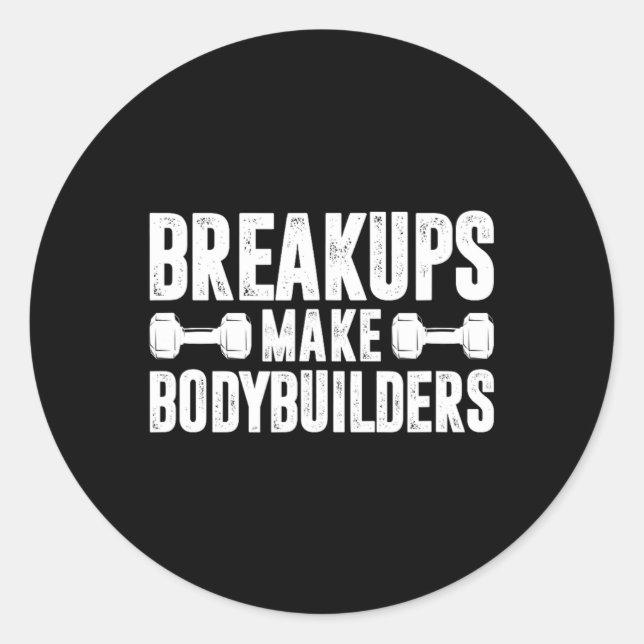 Separations Make Bodybuilders Fitness Training In  Classic Round Sticker (Front)