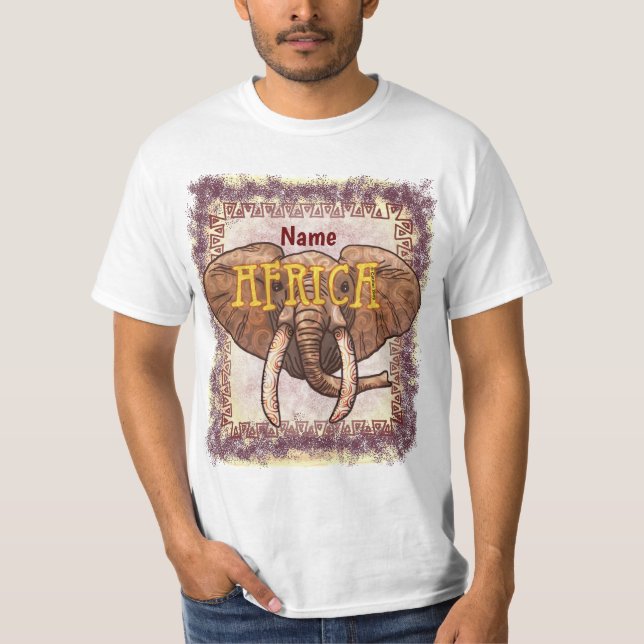 Sepia Africa Elephant t-shirt (Front)