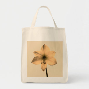 sepia amaryllis tote bag