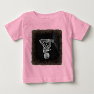 Sepia Basketball Baby T-Shirt