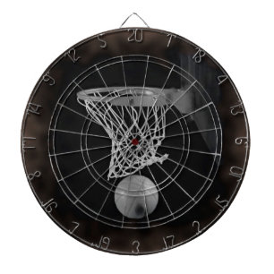 Sepia Basketball Dartboard