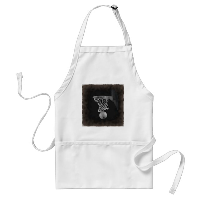 Sepia Basketball Standard Apron (Front)