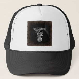 Sepia Basketball Trucker Hat