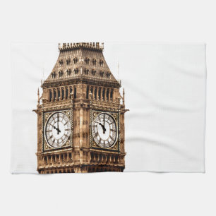 Sepia Big Ben Tower Tea Towel