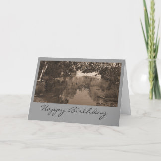 Sepia Birthday Card