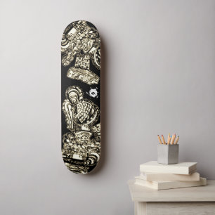 Sepia Black Cool Skateboard