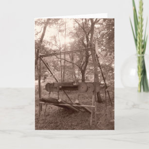 "Sepia Boatlift" Thank You Card
