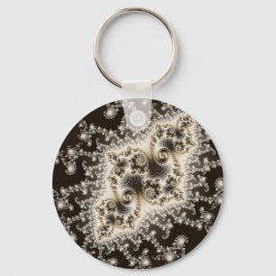 Sepia Brown Jellyfish Keychain