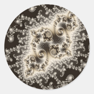 Sepia Brown Jellyfish Stickers