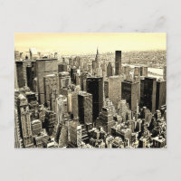 Sepia Brown New York City Old Style