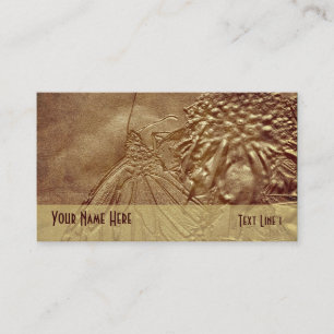 Sepia Butterfly Nature Business Card