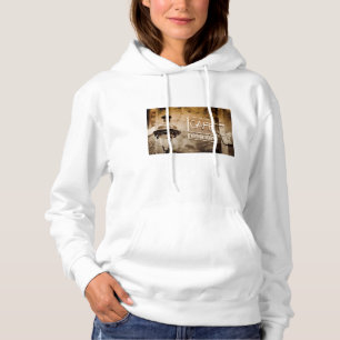 Sepia cafe sign, Paris, France Hoodie