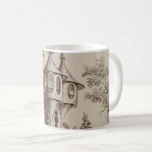 Sepia Castle Turret Coffee Mug