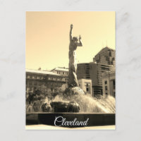 Sepia Cleveland Fountain
