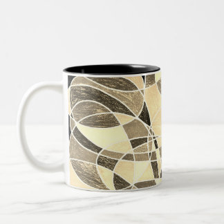 sepia-colored children's kingdoms Two-Tone coffee mug