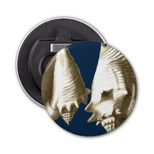 Sepia Conch Seashells Bottle Opener