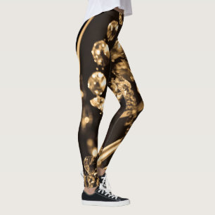Sepia Crystal Chandelier Leggings