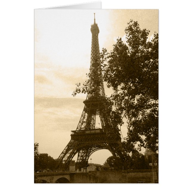 Sepia Eiffel Tower (Front)