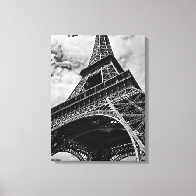 Sepia Eiffel Tower in Paris Canvas Print (Front)