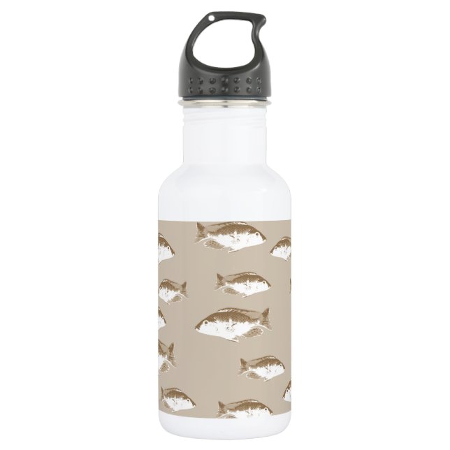 Sepia fish 532 ml water bottle (Front)