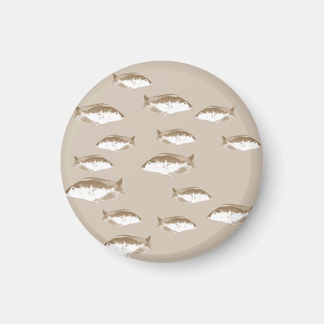 Sepia fish magnet (Front)