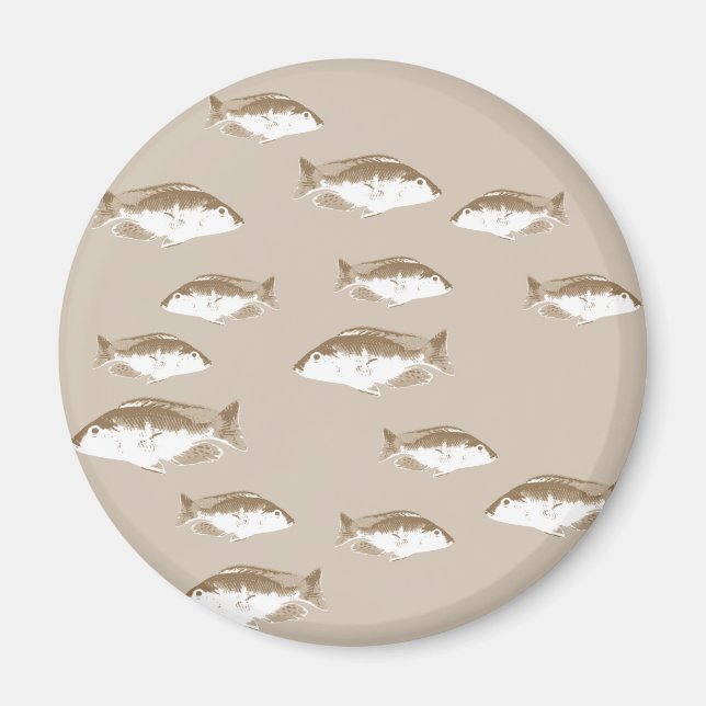 Sepia fish magnet (Front)